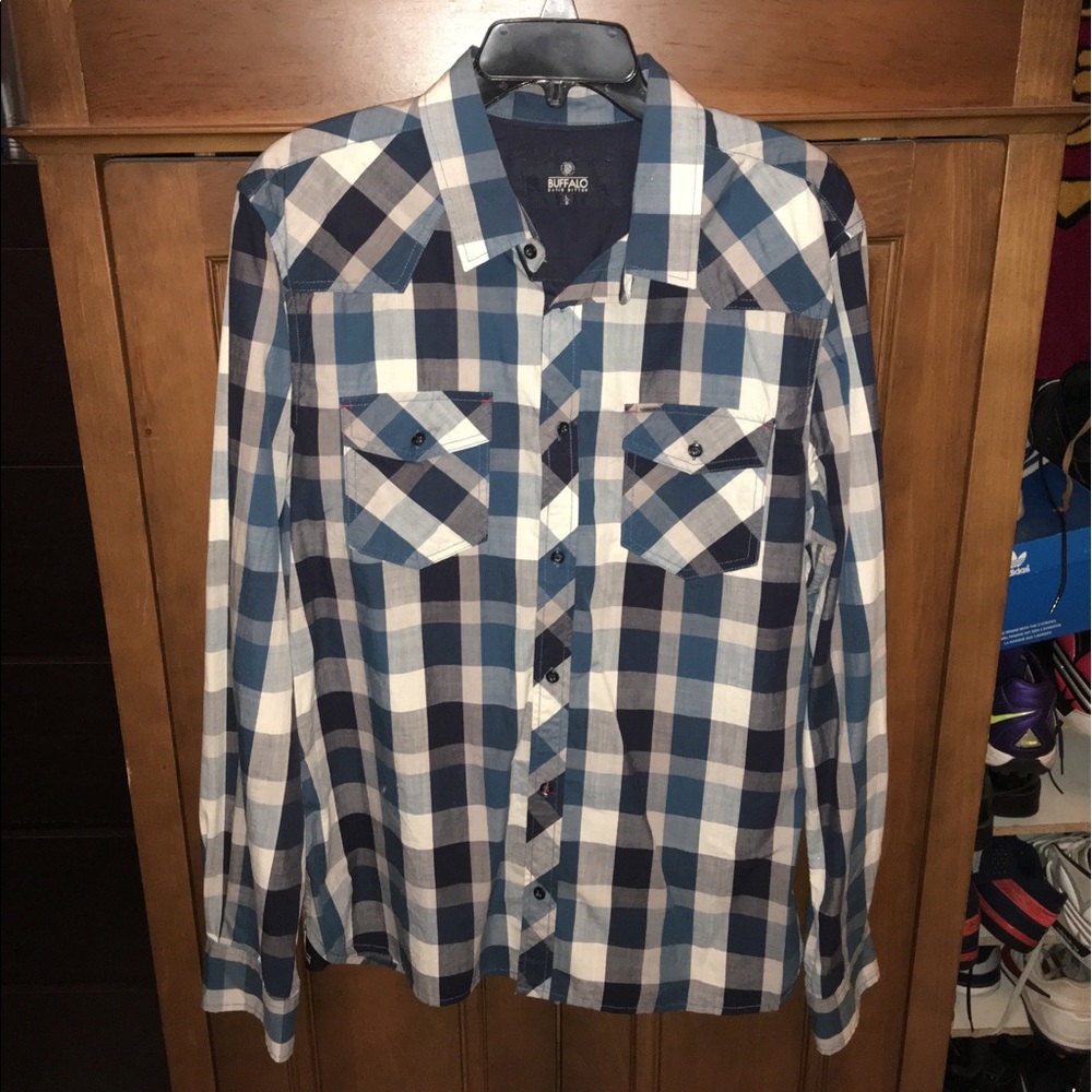 Buffalo David Bitton plaid Long Sleeve Shirt L